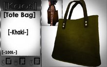 [Kaos] Tote Bag - Khaki
