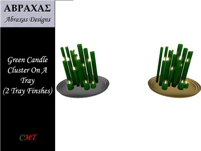 Candle Cluster Green