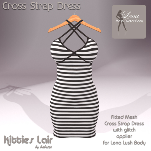 *KL* Summerdress for Lena Lush Body Blk/Wht