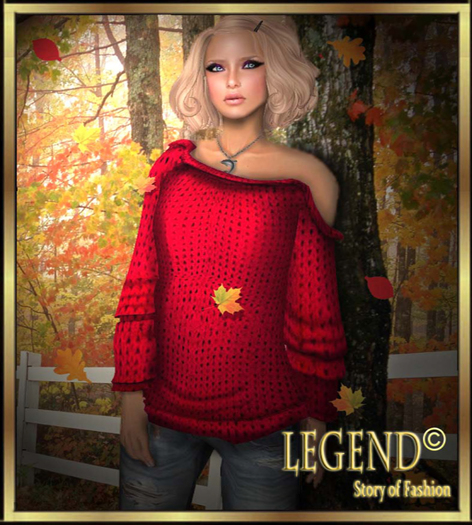 .::LEGENDS::. (MESH)Yarn sweater- GIFT