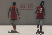 T-shirt Raw red