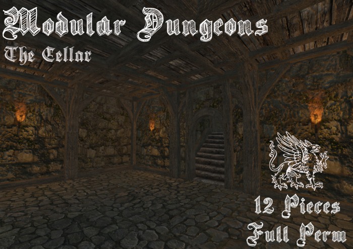 Worlds End - Modular Mesh Dungeons - Cellar - Full Perm