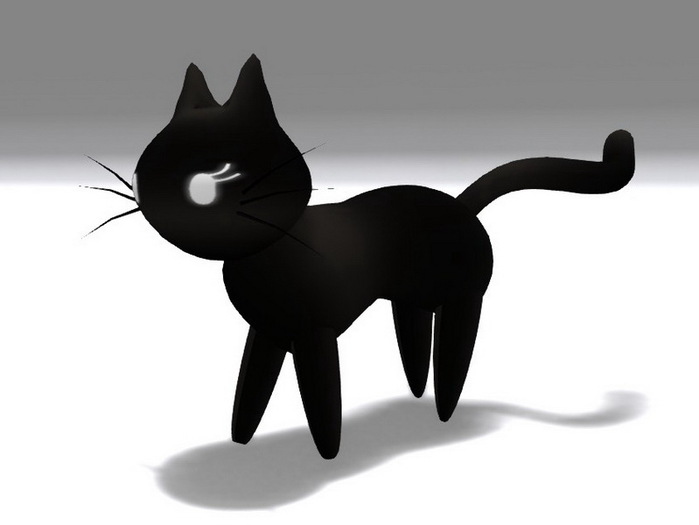 [Px] Cute Mesh Kitty (black)