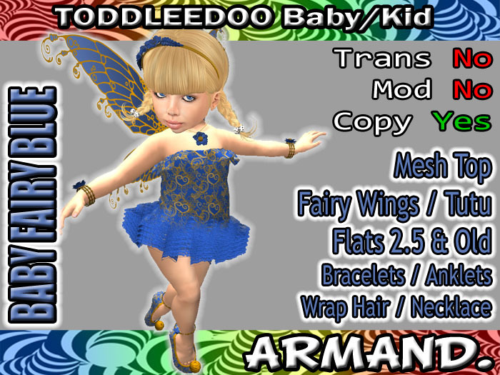 --ARMAND-- BABY FAIRY - BLUE