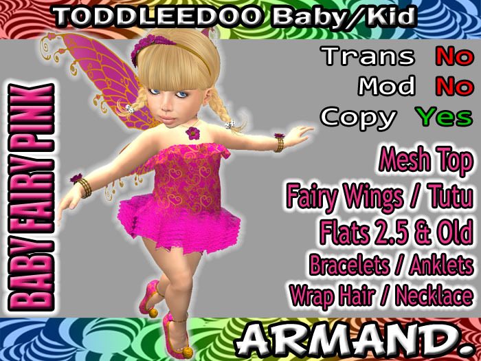 --ARMAND-- BABY FAIRY - PINK