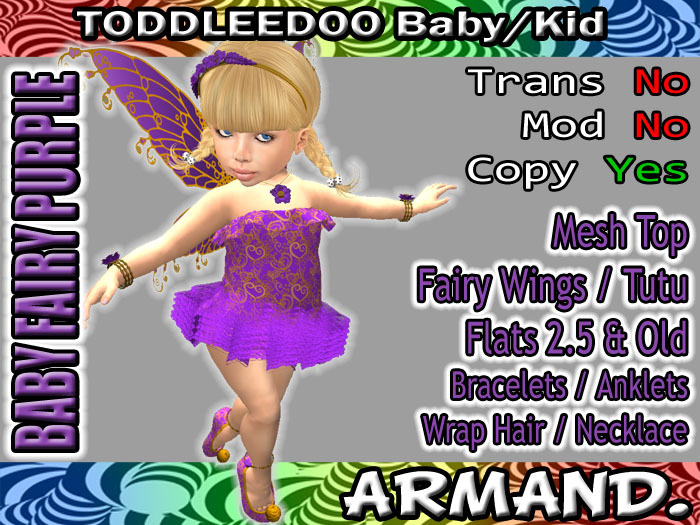 --ARMAND-- BABY FAIRY - PURPLE