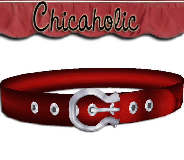 Chicaholic Red Leather Belt