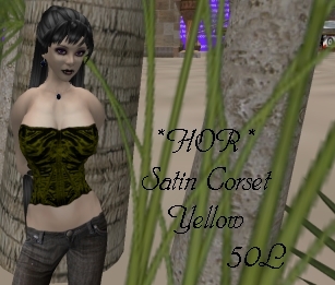 *HOR* SatinCorsetYellow