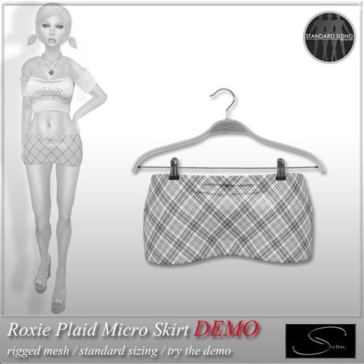 [Stellar] Roxie Plaid Micro Skirt DEMO