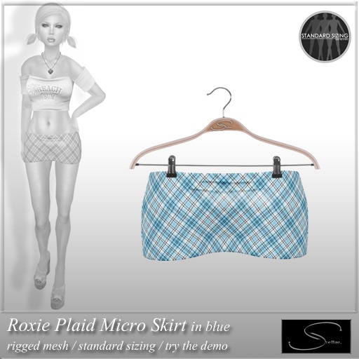 [Stellar] Roxie Plaid Micro Skirt DEMO