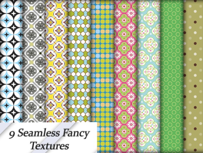 9  FULL PERM Seamless Fancy Textures vol1
