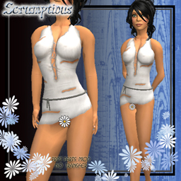 Scrumptious SlaveSong Camisk White