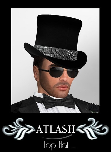 ATLASH - Top Hat w/Black Formal Shoes (A) SILVER