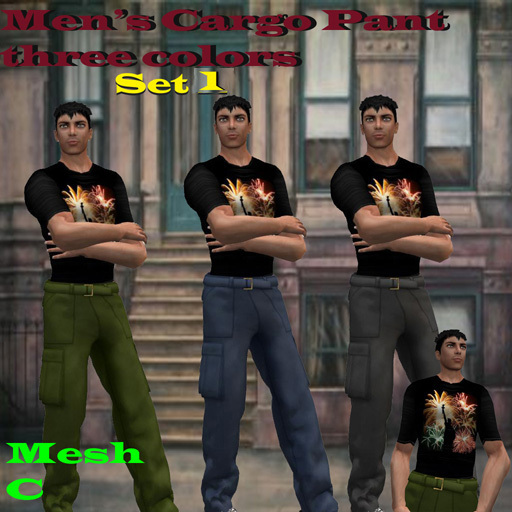 CARGO PANTS SET ONE (G,DB,OG)
