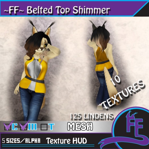 ~FF~ Belted Top Shimmer