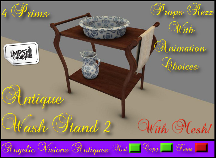 Antique Wash Stand 2 Boxed RC