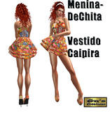 MeninaDeChita Vestido Caipira bxd