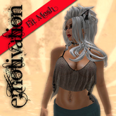 [-e-] emotivation Fitmesh Flutter Tank - Black Lace