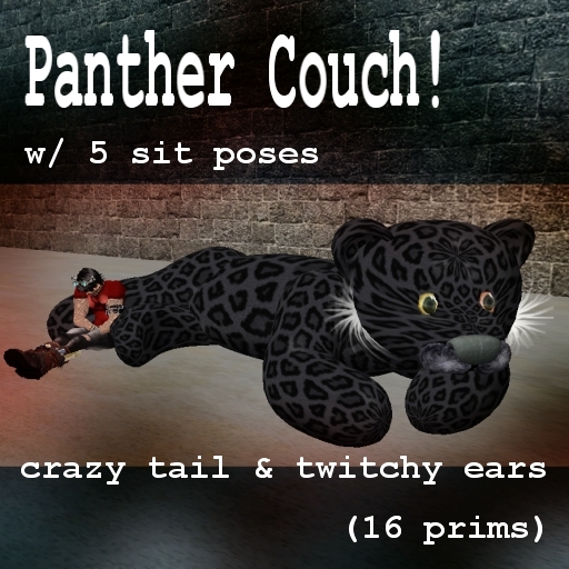 ::Ragdoll's:: Panther Couch! (sofa) - Boxed