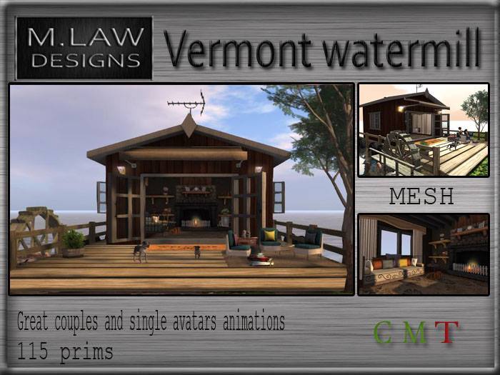 .:M.LAW:. Vermont Watermill House box