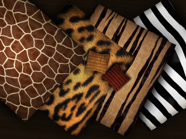 H♥MD- MULTI Change Rug - Wild Animal Rug ** 