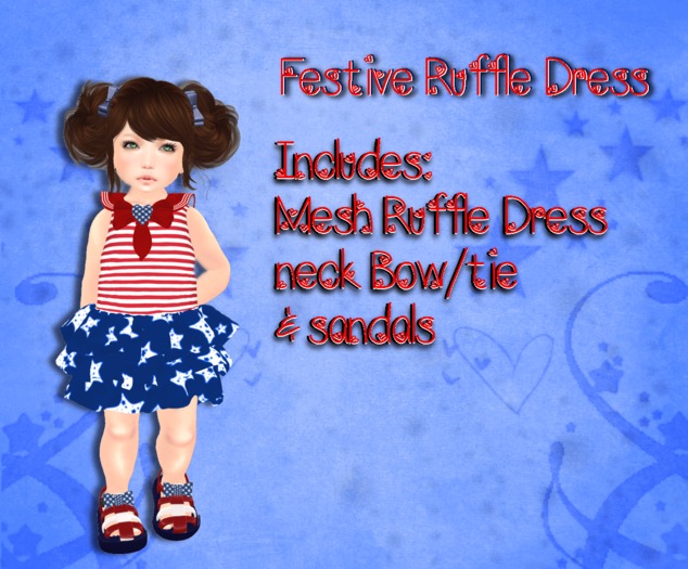 :T.H:: Festive Ruffle Dress::TD Baby & KID 