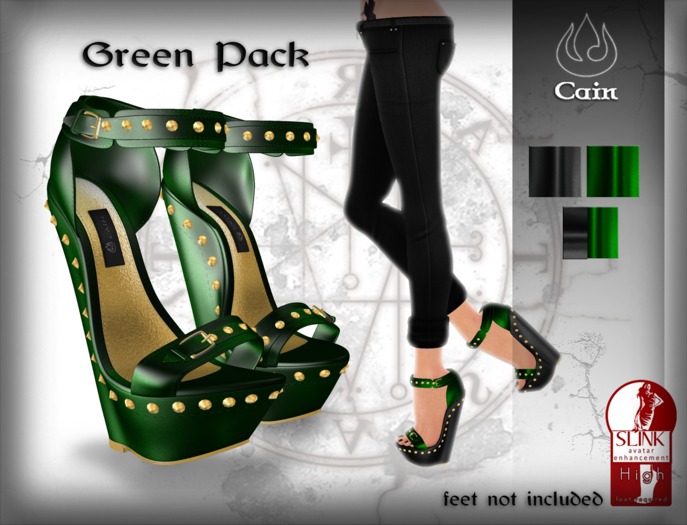 Cain - Lika - High heels Slink (Green Pack)