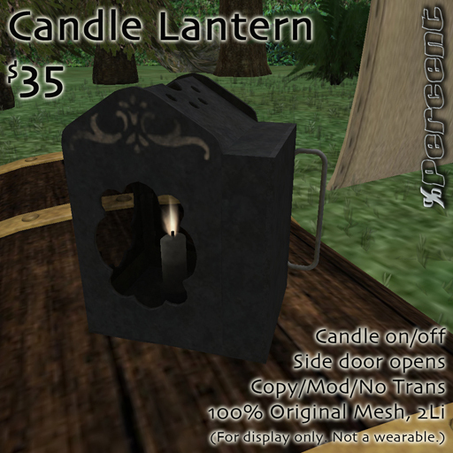 % Candle Lantern *MESH* 