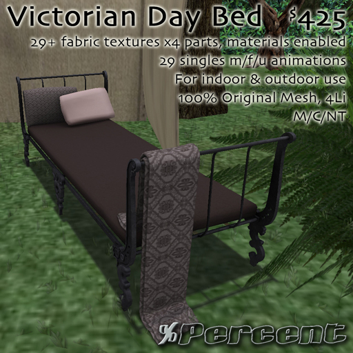 % Victorian Day Bed *MESH* 