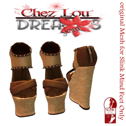 *DEMO*Sandale Sandy Orange *original Mesh for Slink  Feet Only*