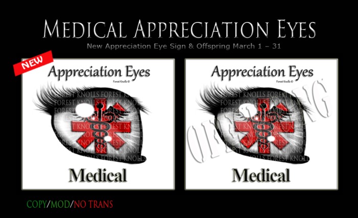 MEDICAL APPRECIATION EYE SIGNS