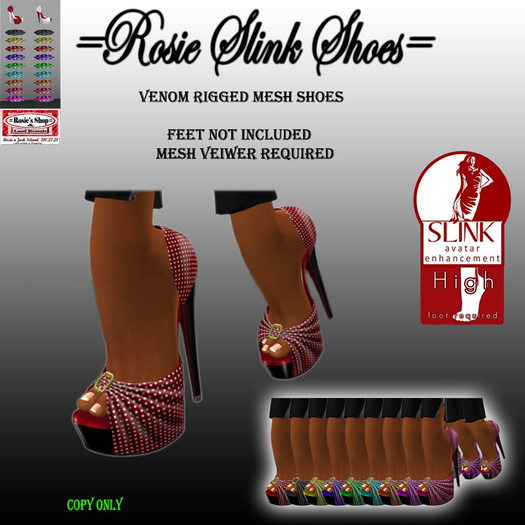 =Rosie Slink Shoes= Venom