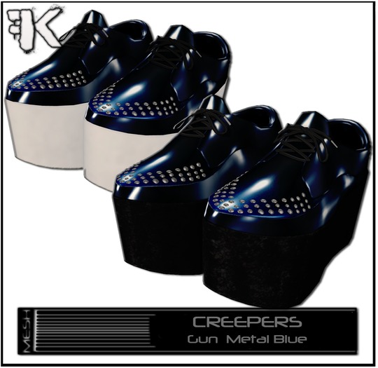FK! - Creepers - Gun Metal Blue 
