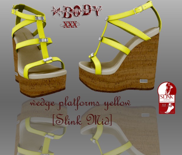 xbody wedge platforms yellow [Slink Mid]