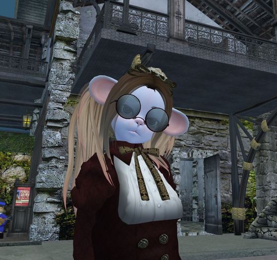 round glasses adjusted for kemono