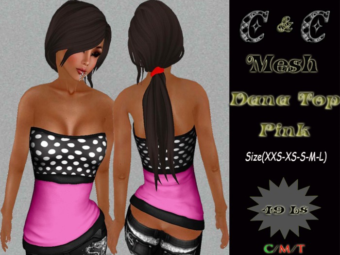 *clothes MESH woman Dana Top (Pink)*