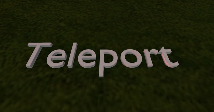 Full Perm Teleport Sign