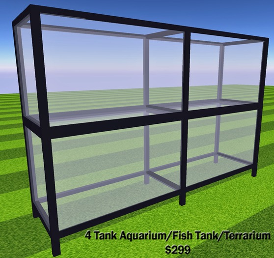 4 Tank Aquarium/Fish Tank/Terrarium