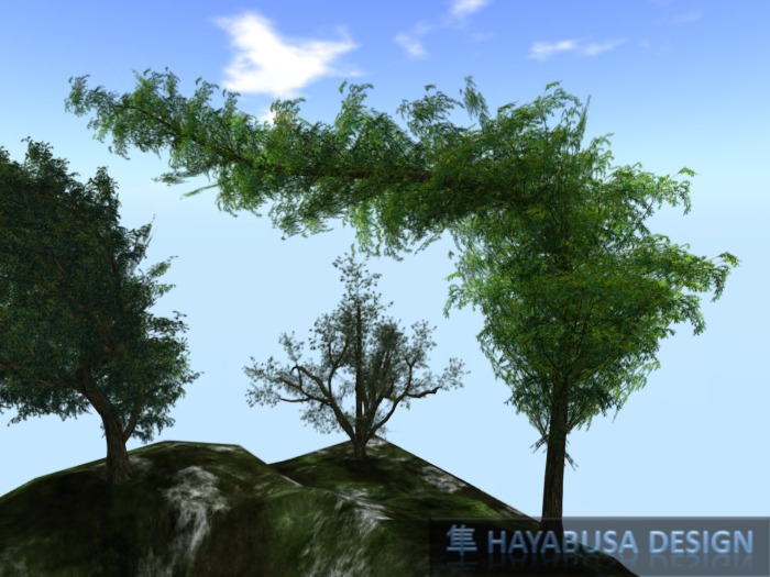 Tree with Wind Effect 1 Prim ! - Visual Revolution - Menu to adjust Wind effect - Summer Spring