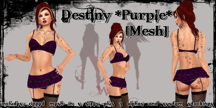 ^WSC^ Destiny *Purple* {Mesh}