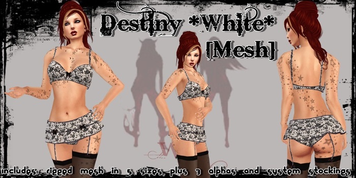 ^WSC^ Destiny *White* {Mesh}