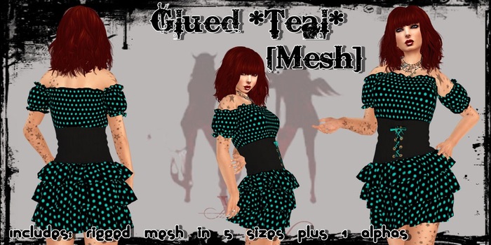 ^WSC^ Glued *Teal* {Mesh}