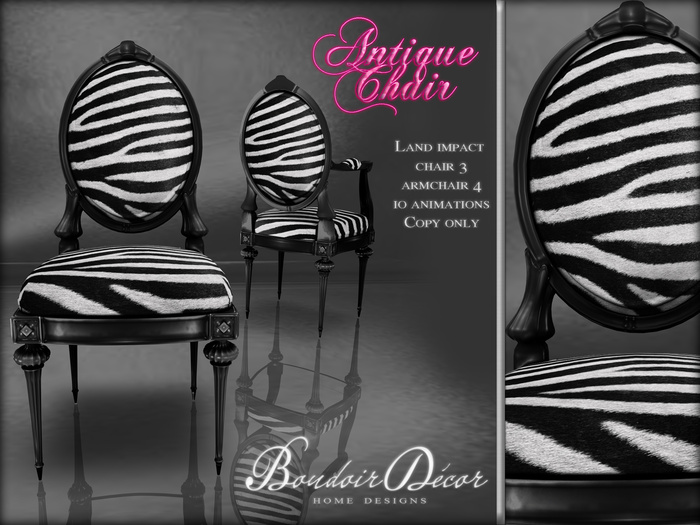Baroque Chair White/Black