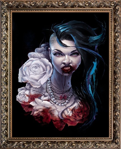Framed Vamp Print 2