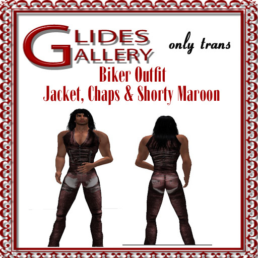 Biker Outfit Maroon