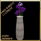 LW_ Mesh Carnation and Tulips Vase - Purple (1 LI / Prim)