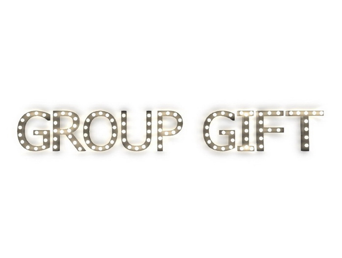 [Px] "GROUP GIFT" Illuminated Light Bulbs Sign
