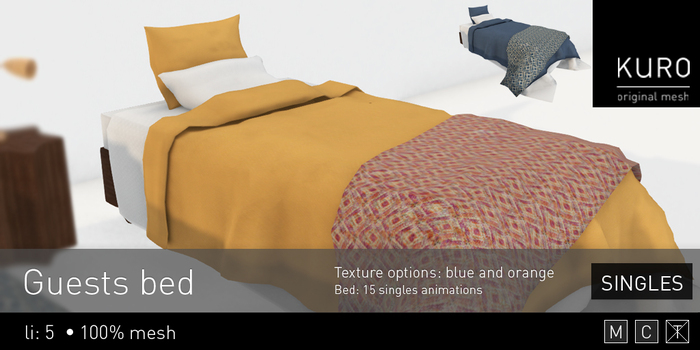 Kuro - Guests bed (singles)