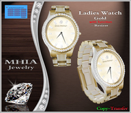 [MHIA] Ladies Watch Gold with Diamonds (w.f.)