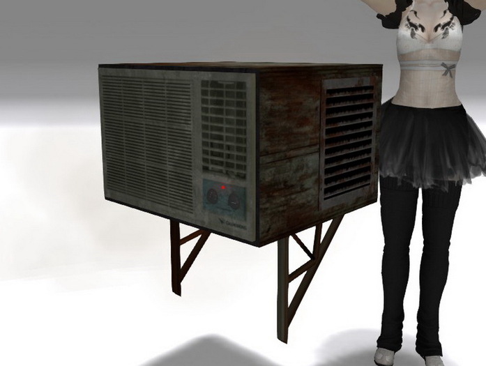Rusty Old Air Conditioner w Hum n Dust